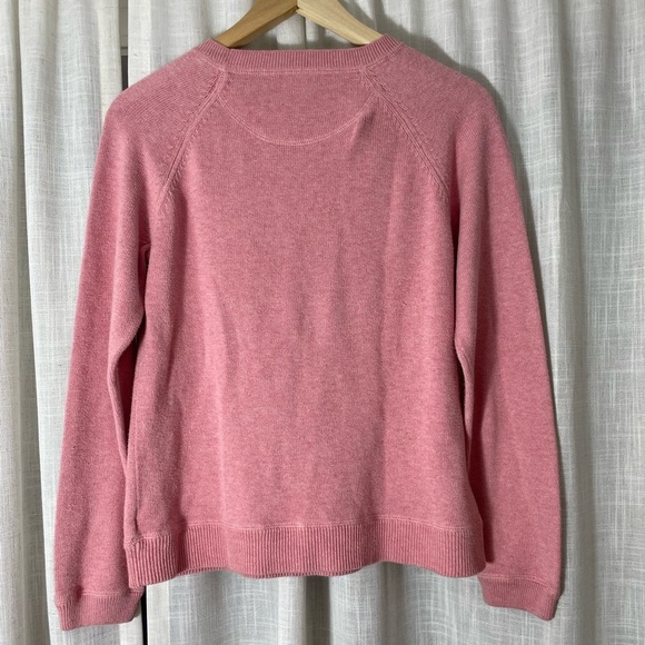 Eddie Bauer Vintage 100% Cotton Made in Japan Pink Pullover Sweater Size XS - Picture 8 of 8